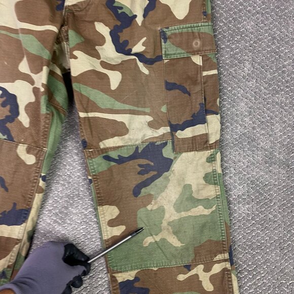 Trousers Hot Weather Woodland Camo Pattern Combat Mens Medium Long Military Pant - Picture 5 of 16